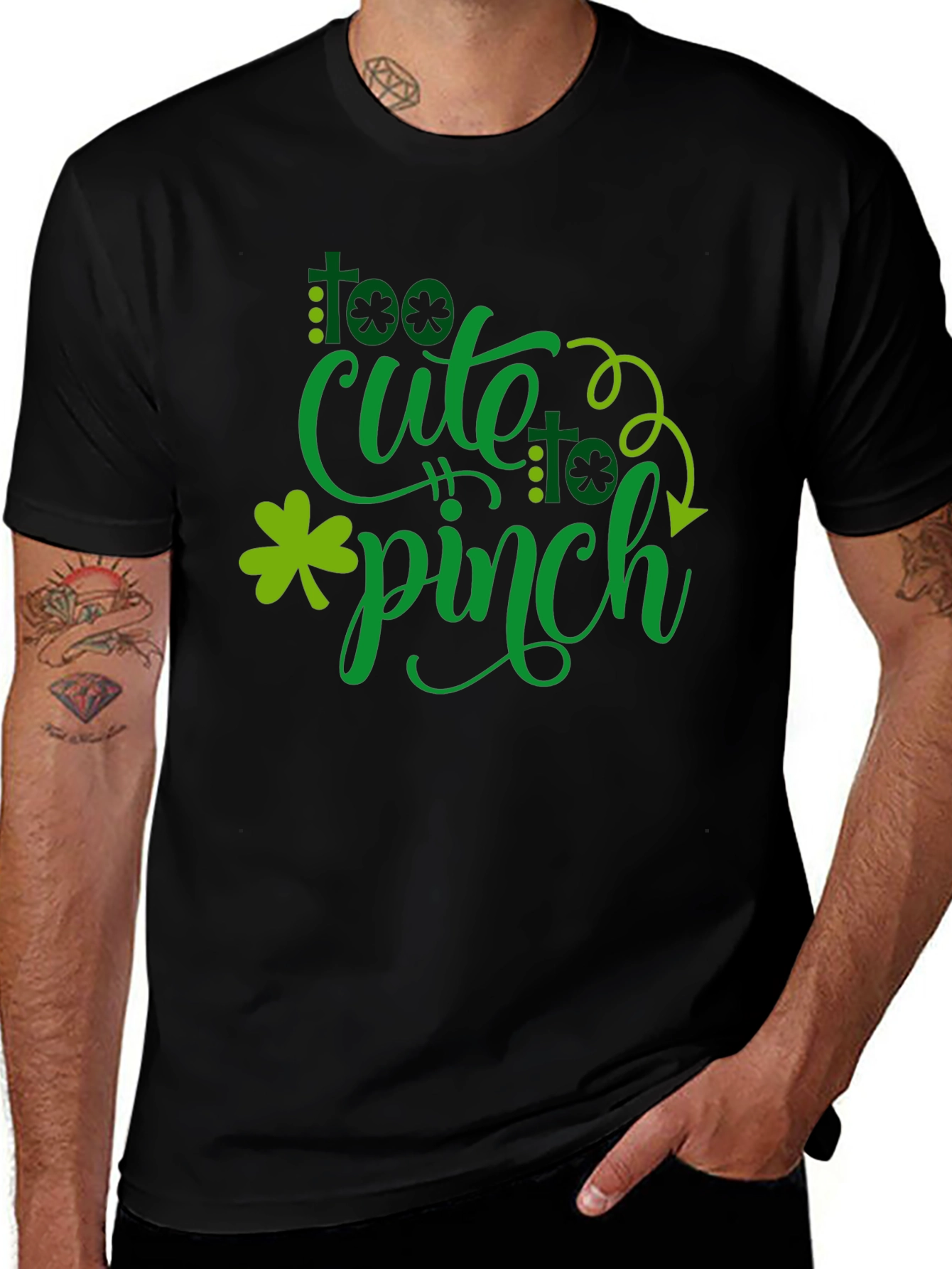 Too Cute to Pinch St. Patricks Day Graphic Tee