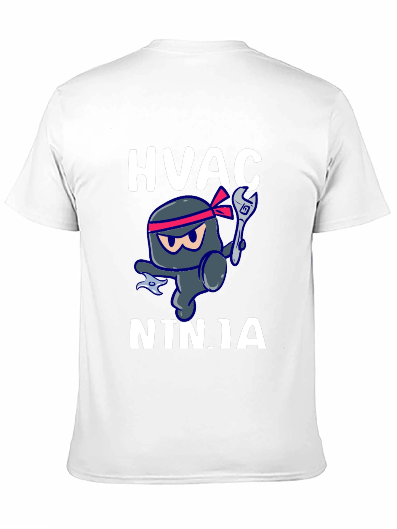 HVAC Ninja T-Shirt - Black Crew Neck