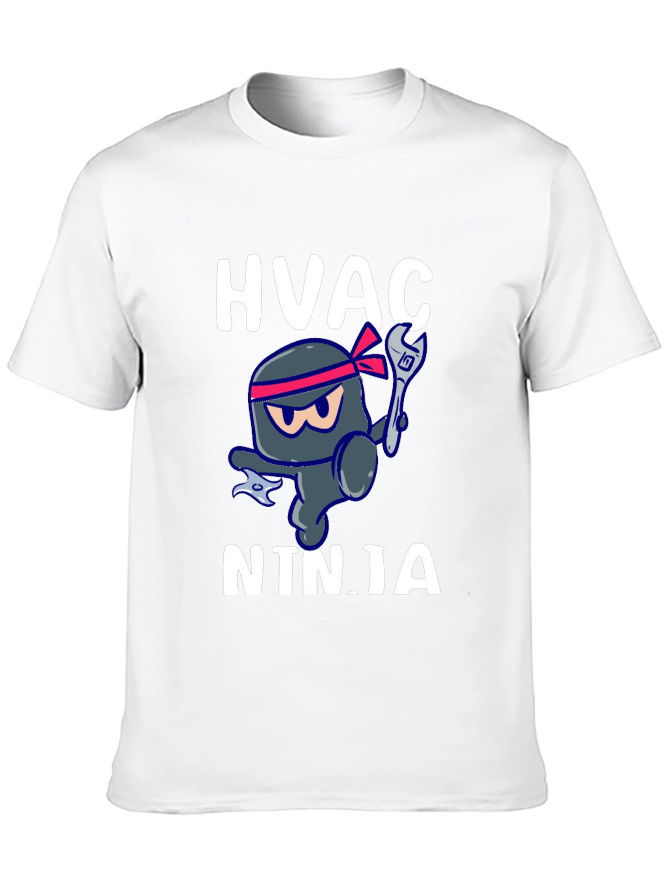 HVAC Ninja T-Shirt - Black Crew Neck