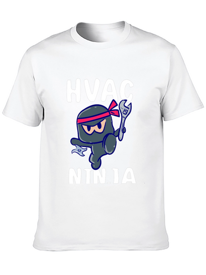 HVAC Ninja T-Shirt - Black Crew Neck
