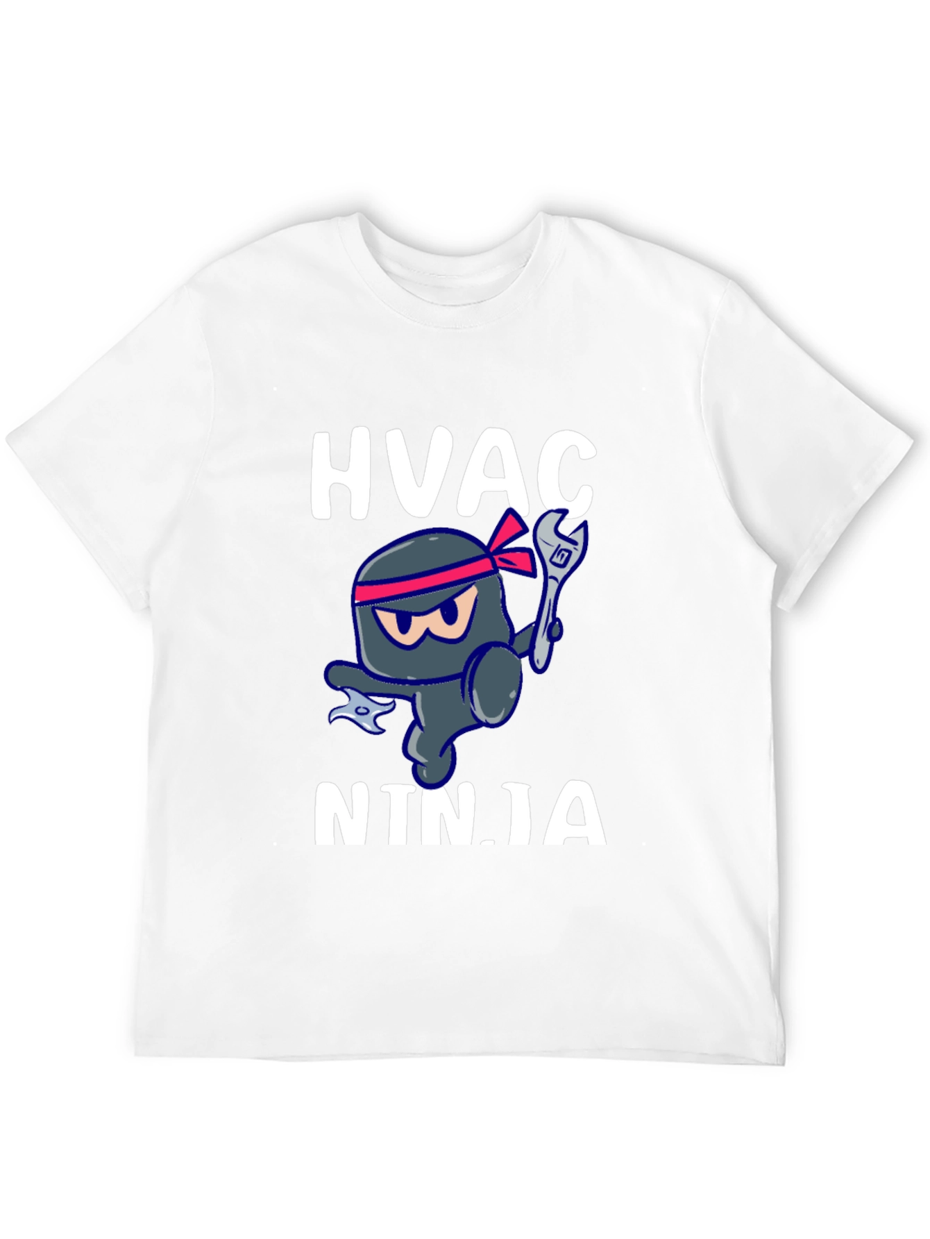 HVAC Ninja T-Shirt - Black Crew Neck