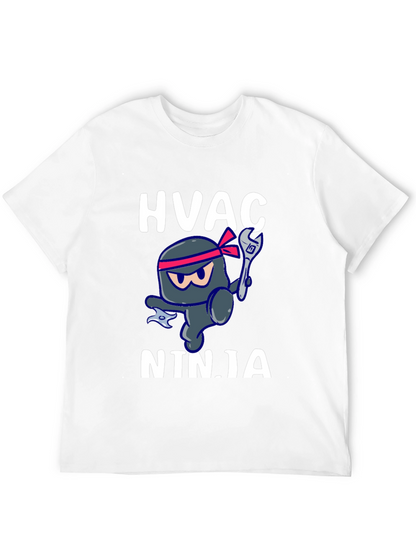 HVAC Ninja T-Shirt - Black Crew Neck