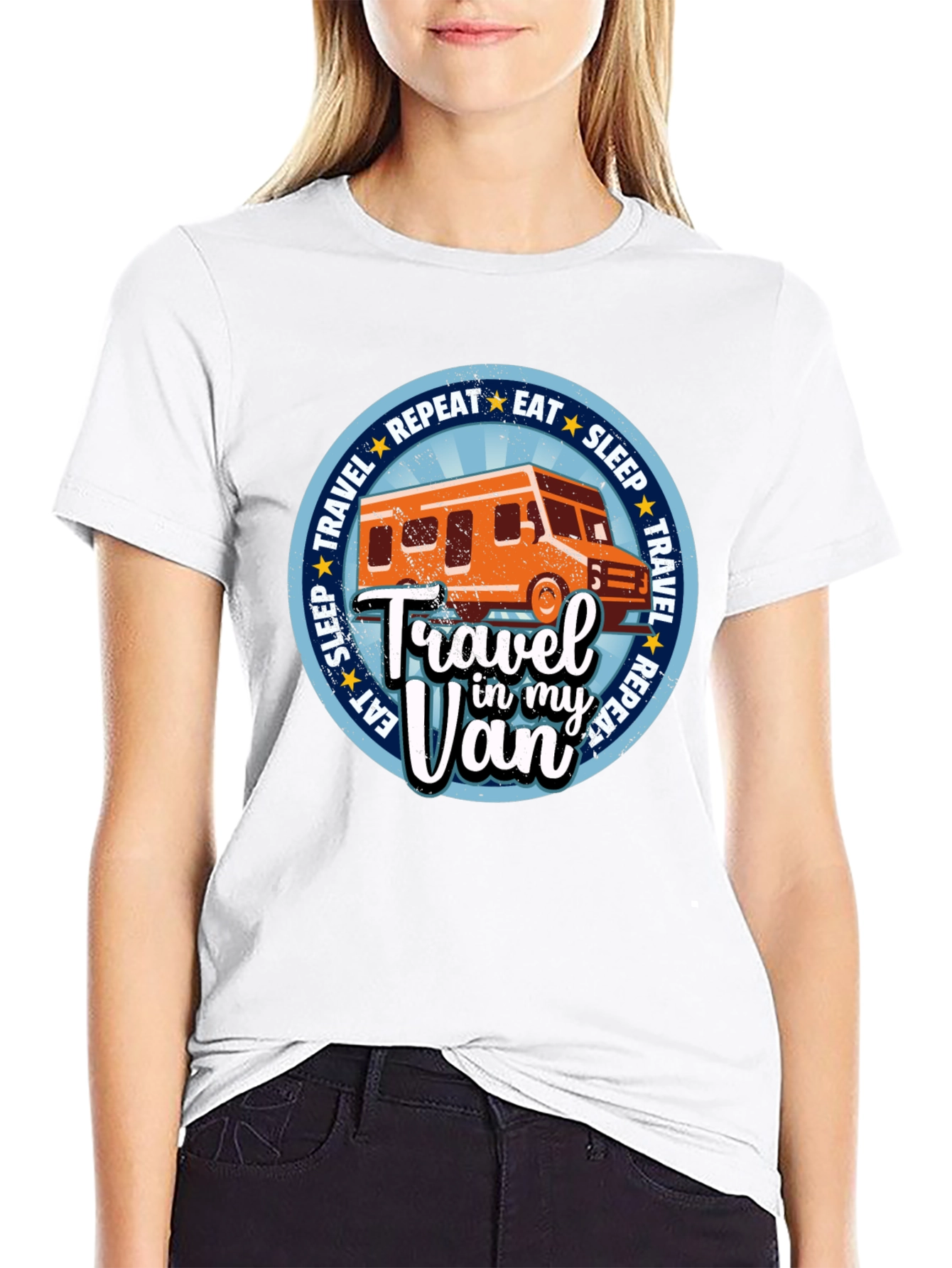 Travel in My Van Graphic Tee - Adventure Shirt