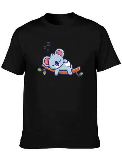 Cute Sleeping Koala T-Shirt - Soft Cotton Blend