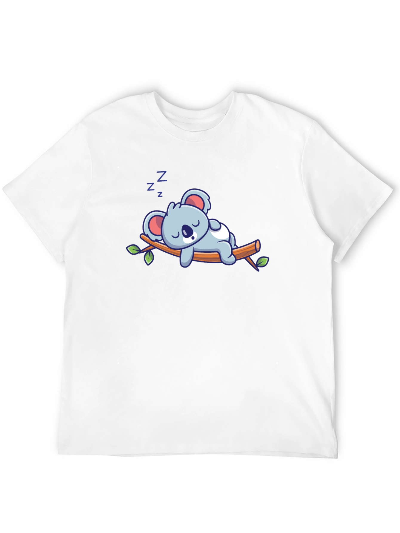 Cute Sleeping Koala T-Shirt - Soft Cotton Blend