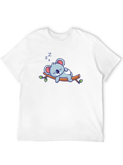 Cute Sleeping Koala T-Shirt - Soft Cotton Blend