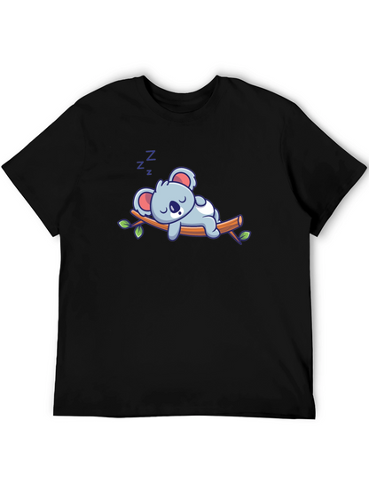 Cute Sleeping Koala T-Shirt - Soft Cotton Blend