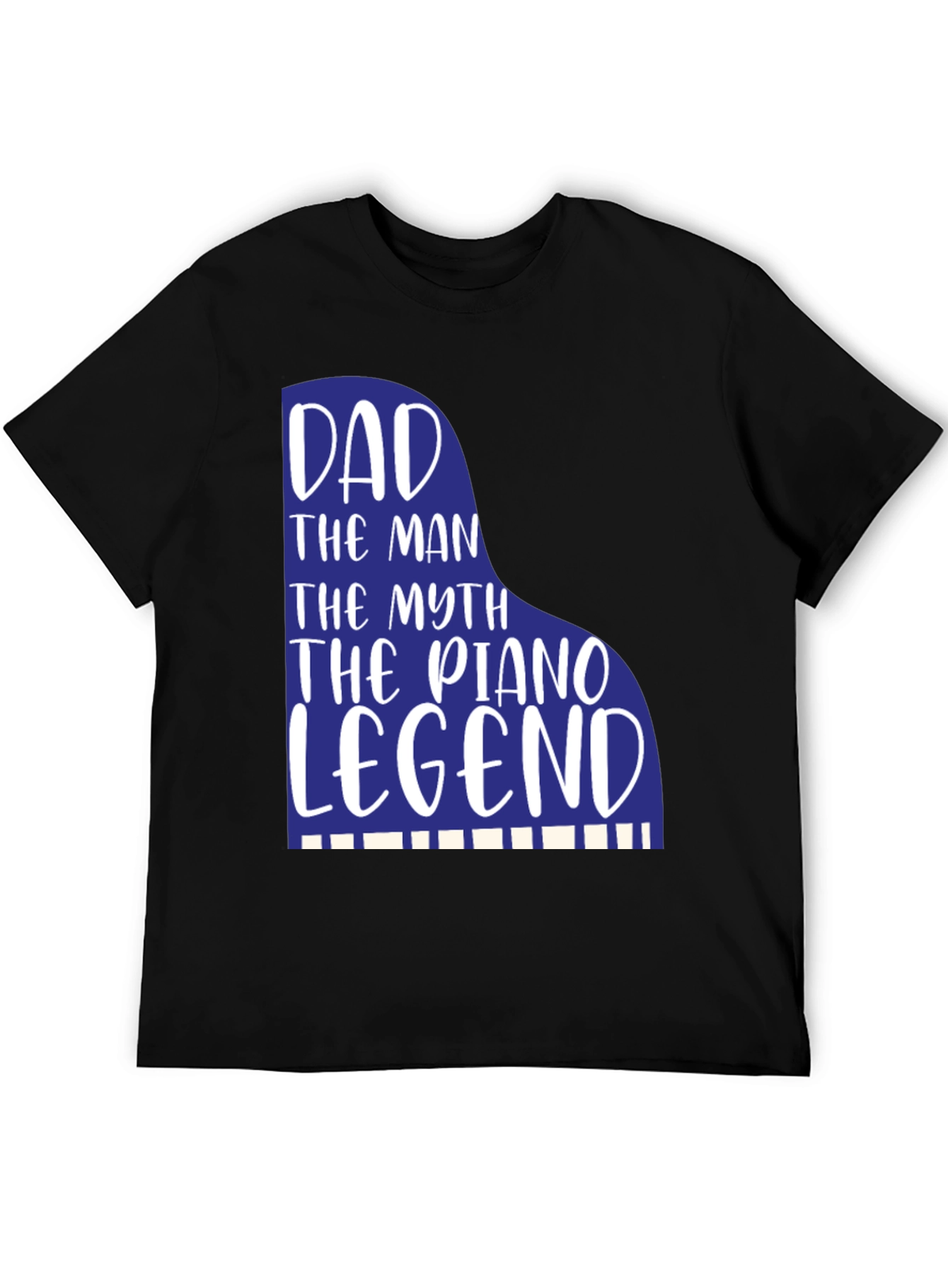 Dad Piano Legend Graphic Tee - Musician Father Gift