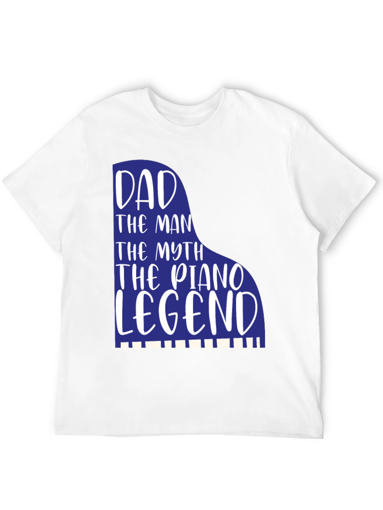 Dad Piano Legend Graphic Tee - Musician Father Gift