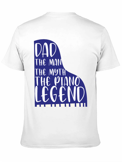 Dad Piano Legend Graphic Tee - Musician Father Gift
