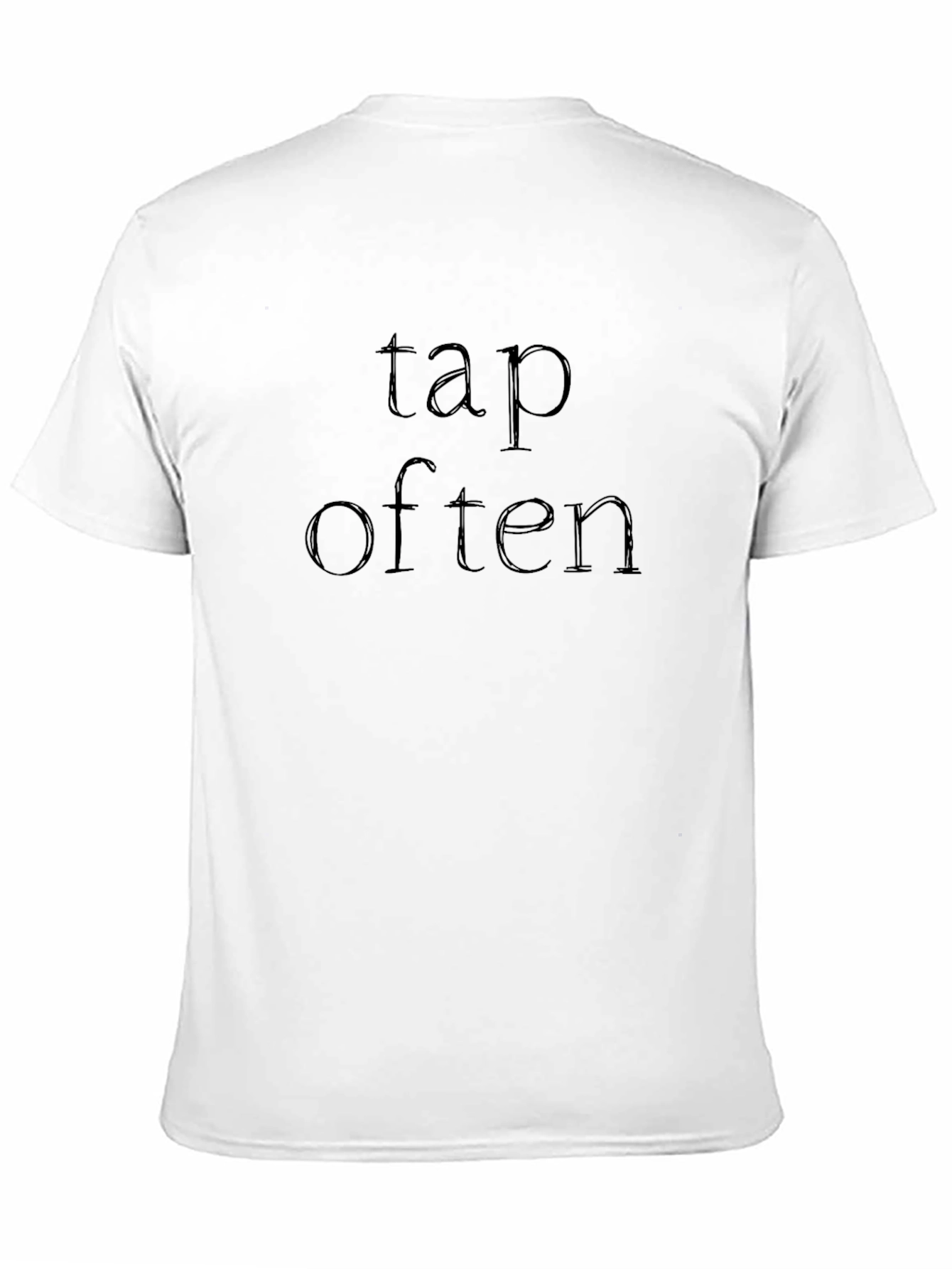 Tap Often Black T-Shirt Casual Wear