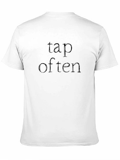 Tap Often Black T-Shirt Casual Wear