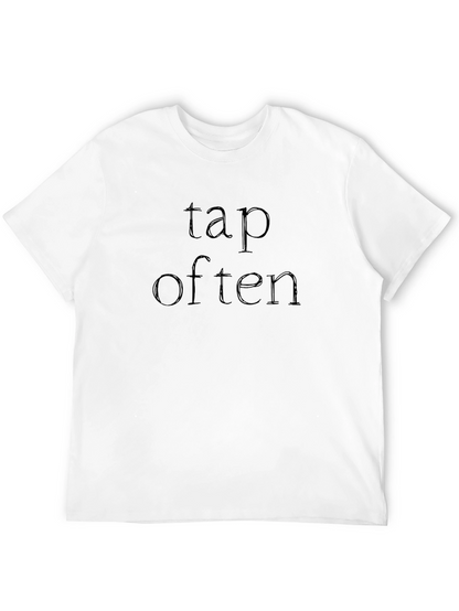 Tap Often Black T-Shirt Casual Wear