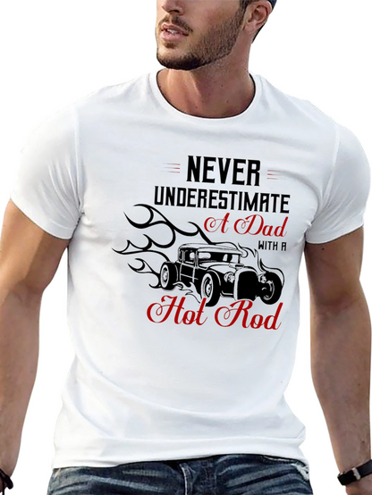 Dad Hot Rod Graphic Tee - Black