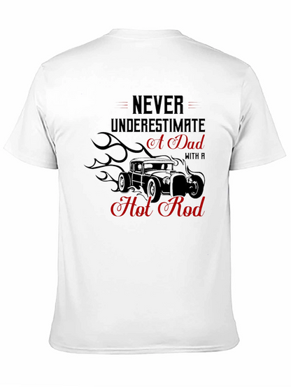 Dad Hot Rod Graphic Tee - Black