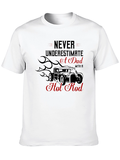 Dad Hot Rod Graphic Tee - Black