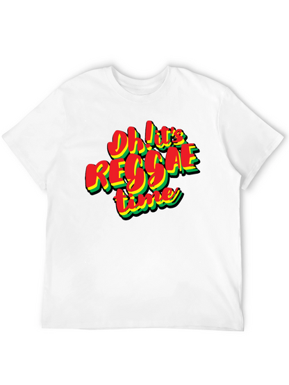 Oh! Its Reggae Time Black T-Shirt