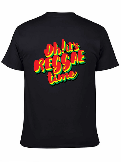 Oh! Its Reggae Time Black T-Shirt