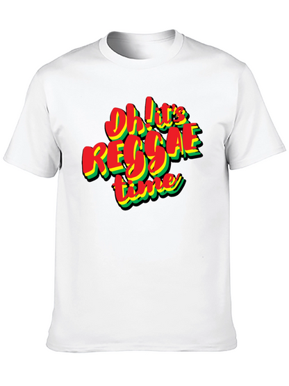 Oh! Its Reggae Time Black T-Shirt