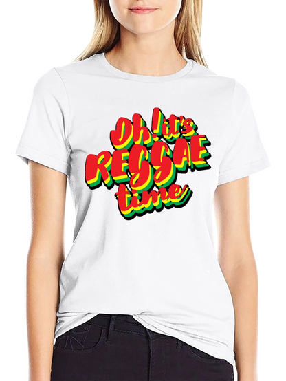 Oh! Its Reggae Time Black T-Shirt