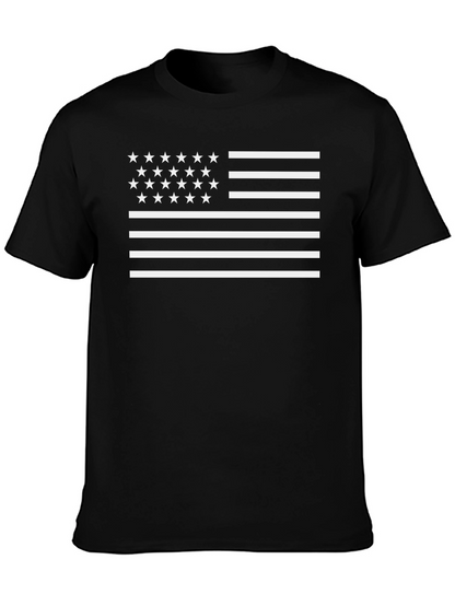 American Flag Stars and Stripes Graphic T-Shirt