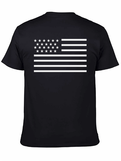 American Flag Stars and Stripes Graphic T-Shirt