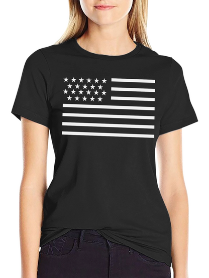 American Flag Stars and Stripes Graphic T-Shirt