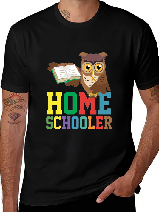 Homeschooler Owl Graphic Tee - Perfect for Teachers!