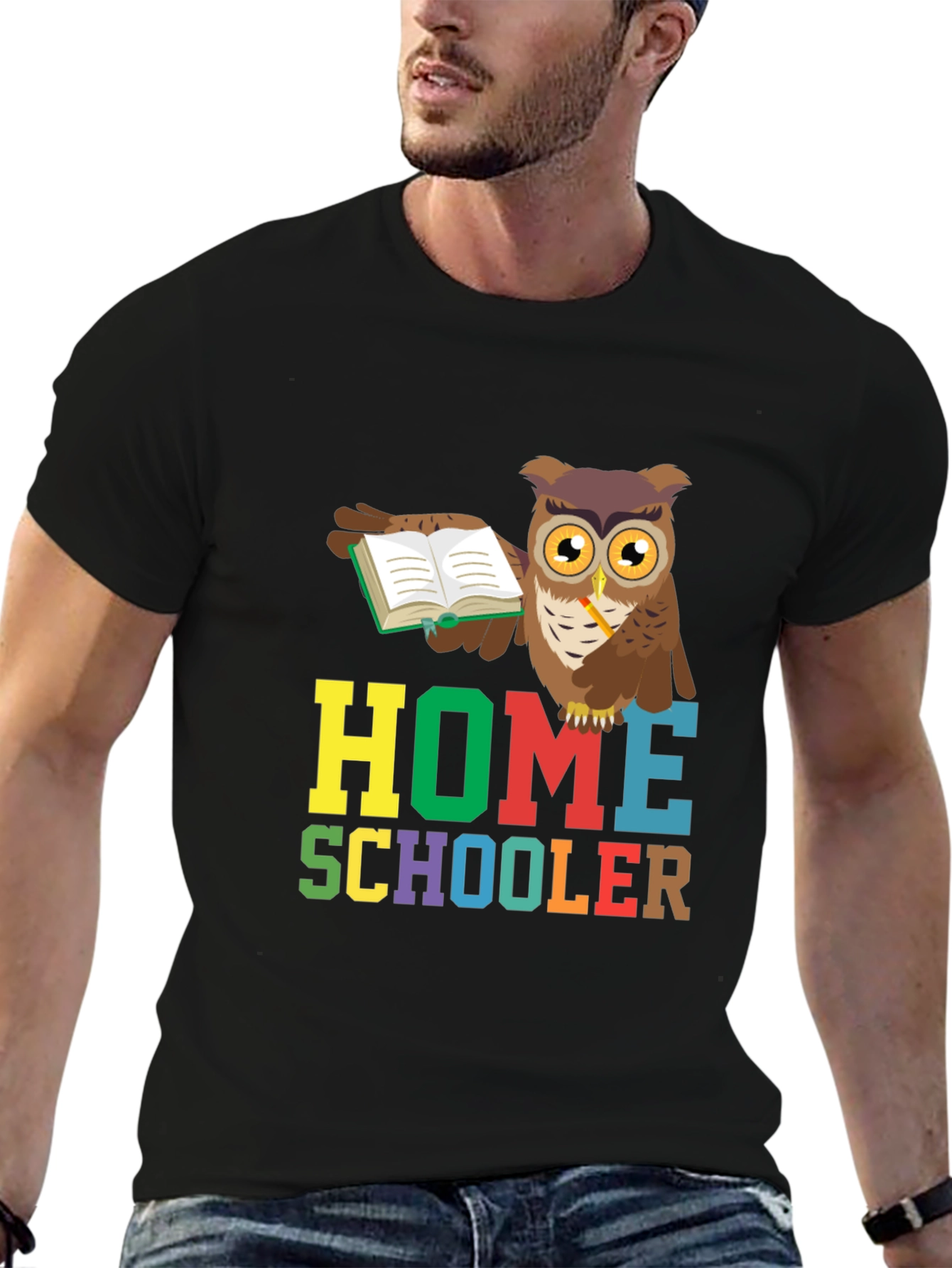 Homeschooler Owl Graphic Tee - Perfect for Teachers!