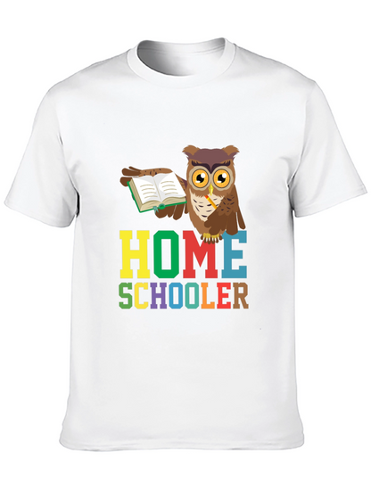 Homeschooler Owl Graphic Tee - Perfect for Teachers!
