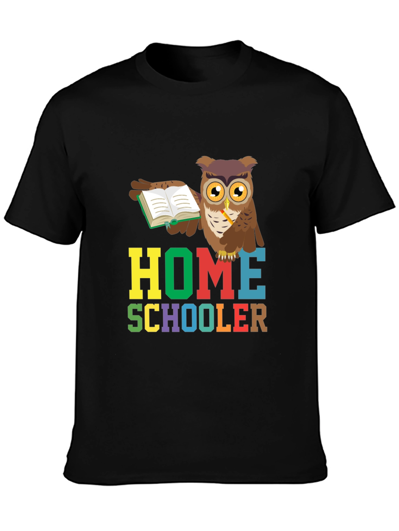Homeschooler Owl Graphic Tee - Perfect for Teachers!
