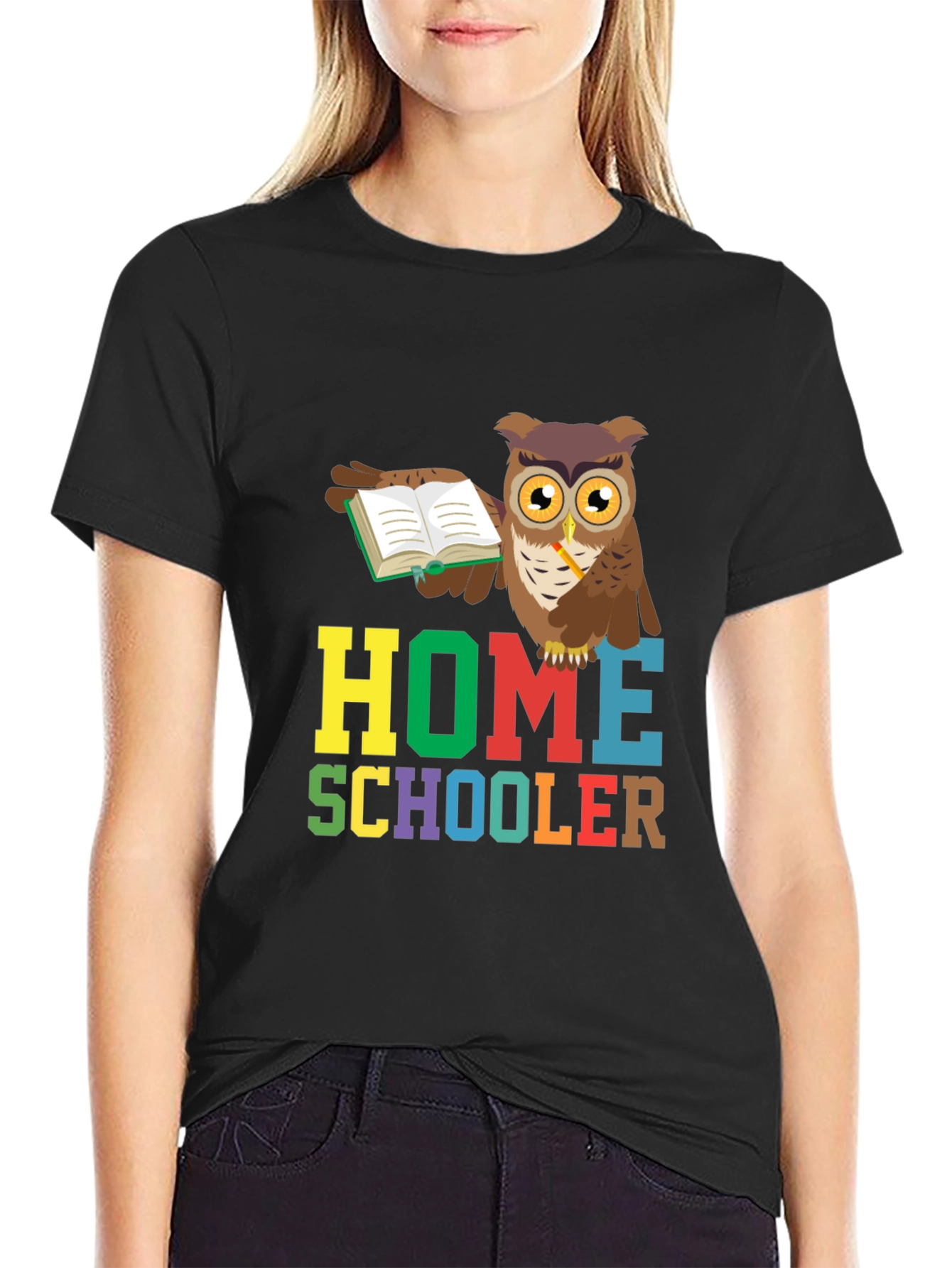 Homeschooler Owl Graphic Tee - Perfect for Teachers!