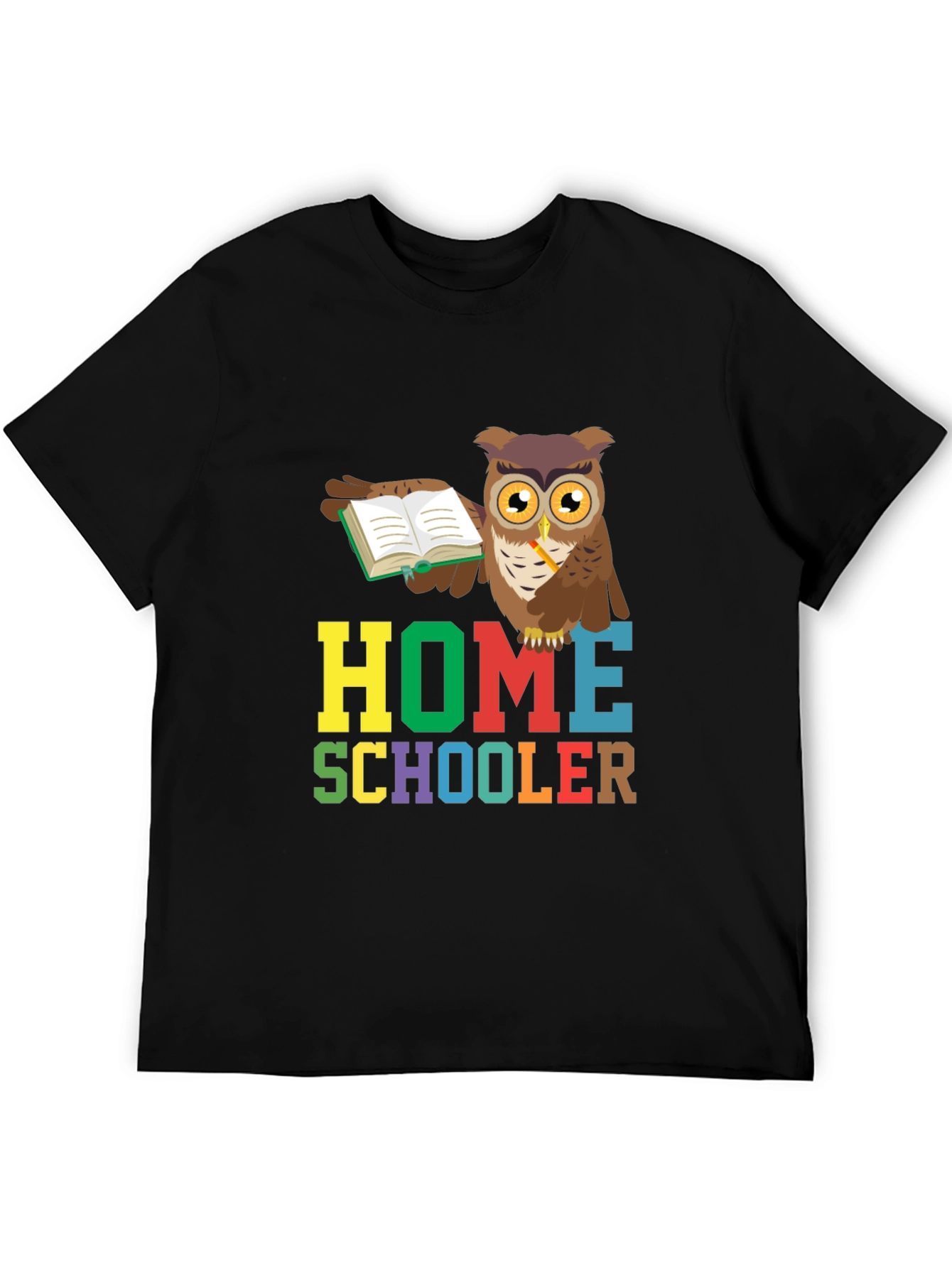 Homeschooler Owl Graphic Tee - Perfect for Teachers!