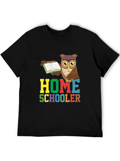 Homeschooler Owl Graphic Tee - Perfect for Teachers!