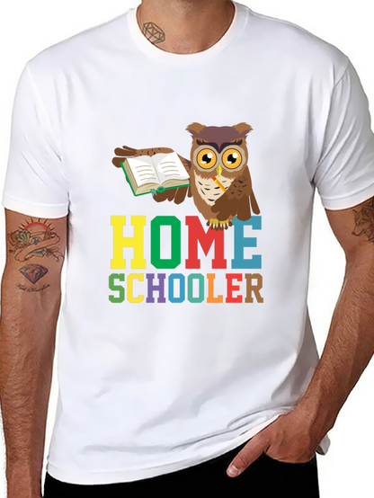 Homeschooler Owl Graphic Tee - Perfect for Teachers!