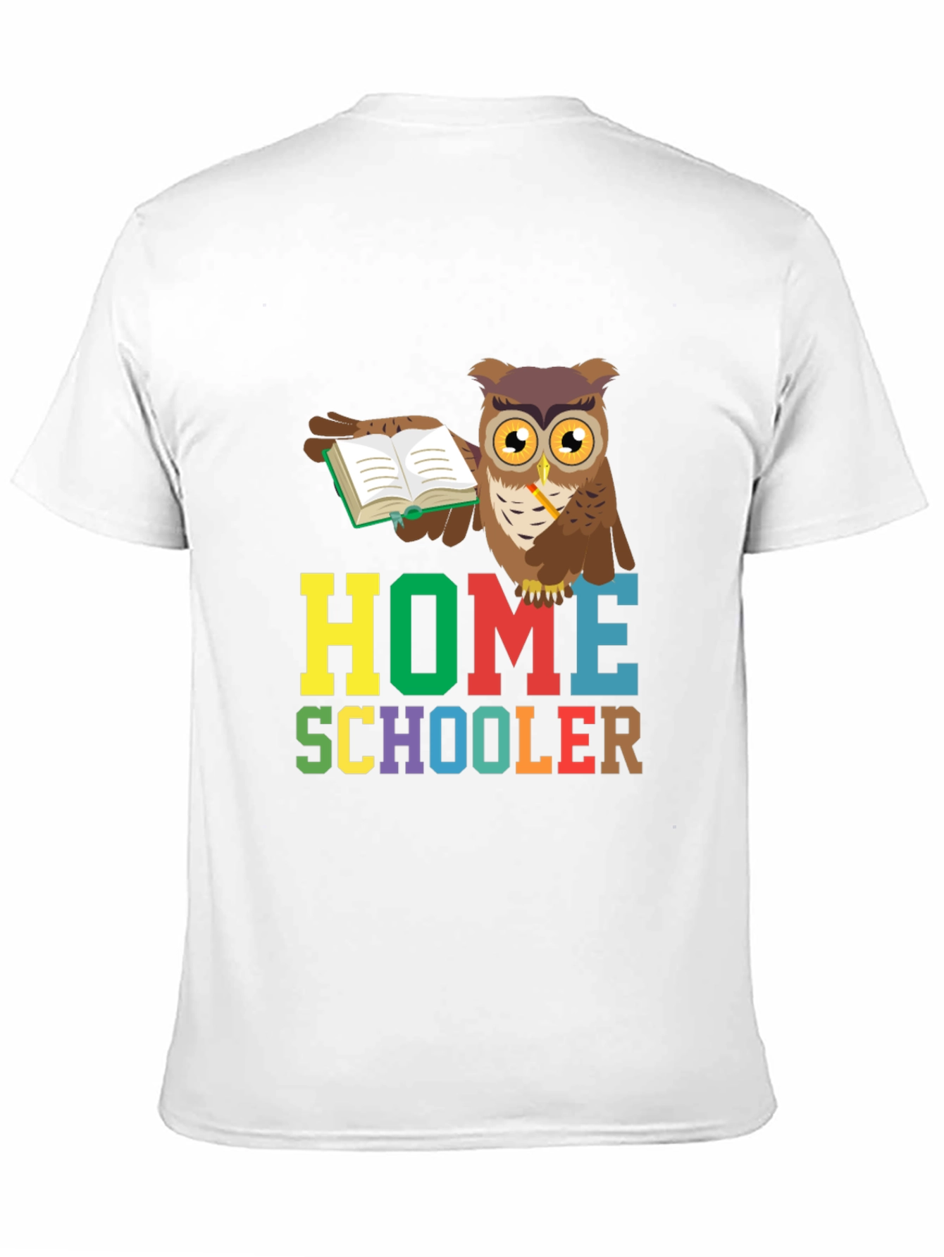 Homeschooler Owl Graphic Tee - Perfect for Teachers!
