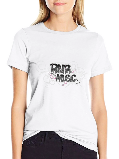 R&B Music Graphic Black T-Shirt