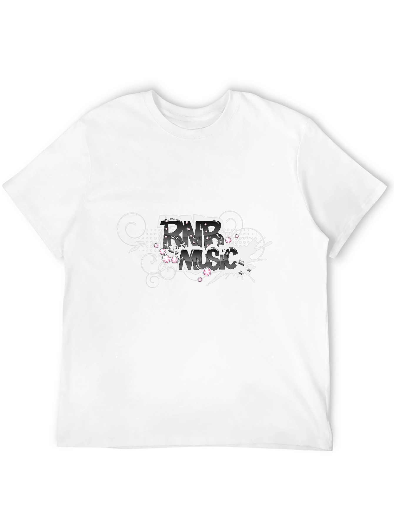 R&B Music Graphic Black T-Shirt