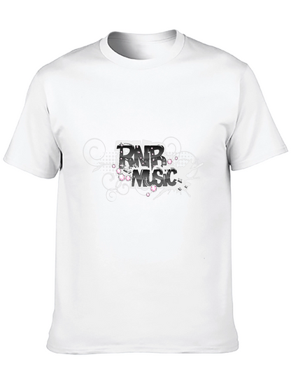 R&B Music Graphic Black T-Shirt