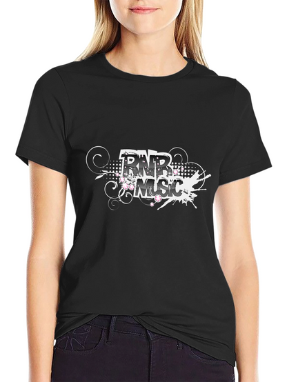 R&B Music Graphic Black T-Shirt