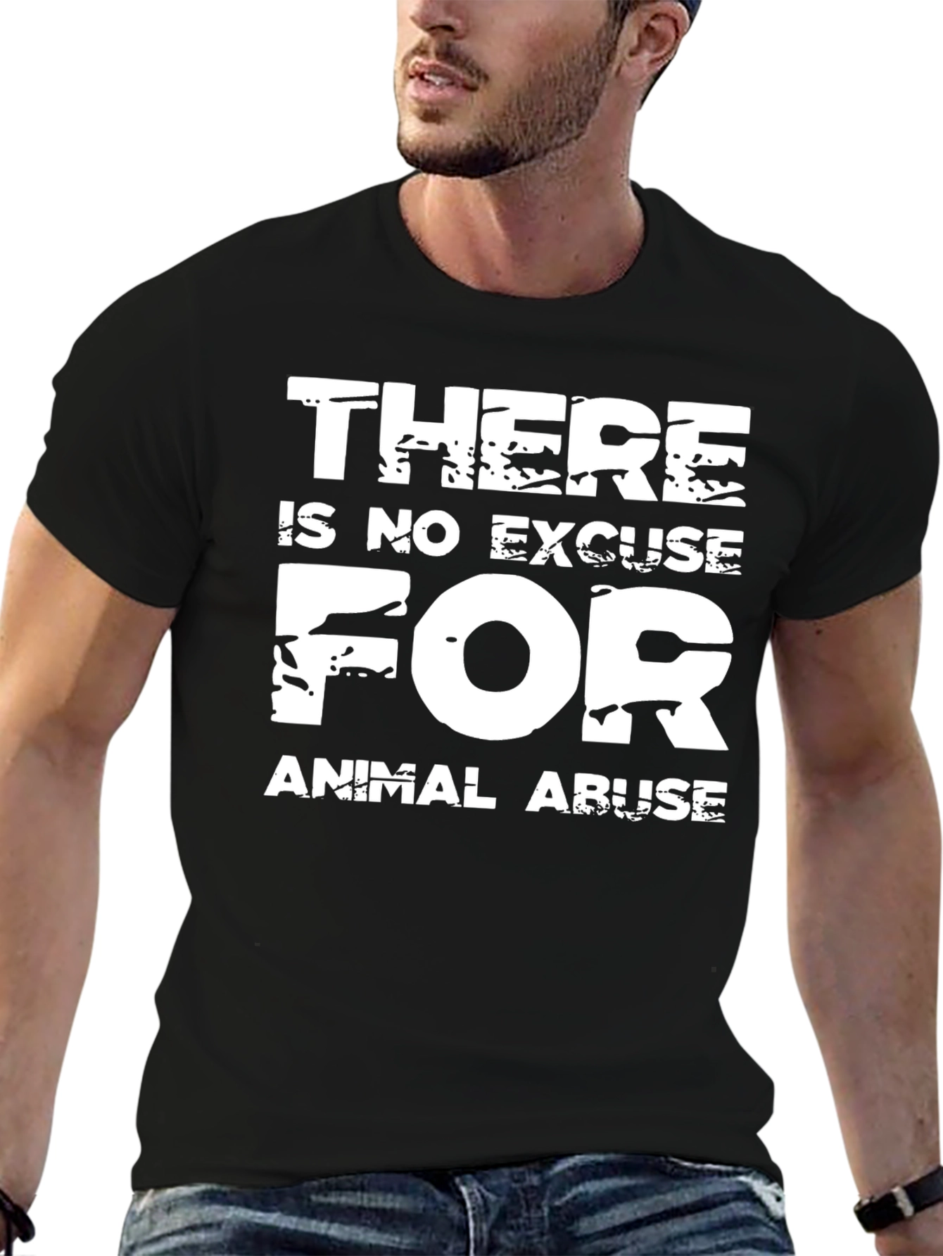 Animal Rights Graphic Tee: No Excuse for Abuse