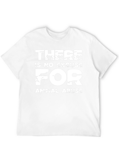 Animal Rights Graphic Tee: No Excuse for Abuse