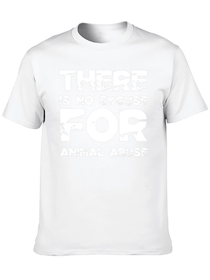 Animal Rights Graphic Tee: No Excuse for Abuse