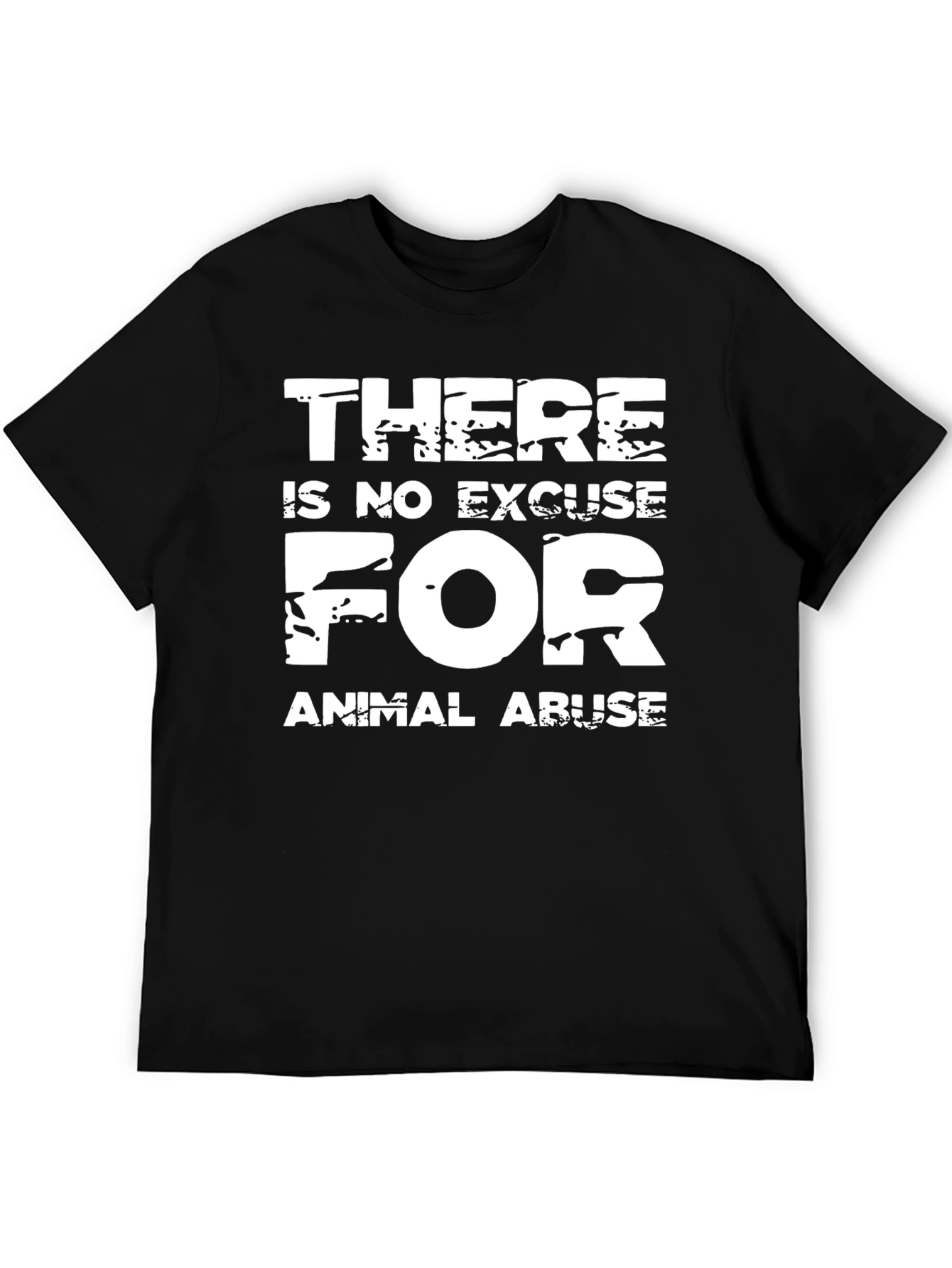 Animal Rights Graphic Tee: No Excuse for Abuse