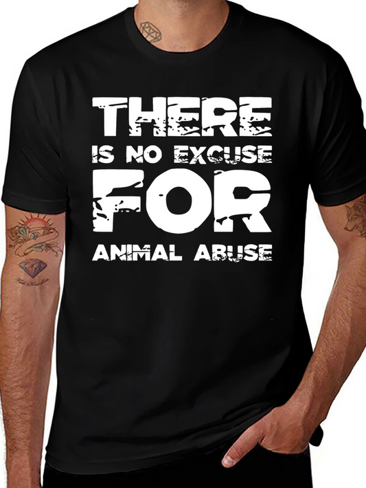 Animal Rights Graphic Tee: No Excuse for Abuse