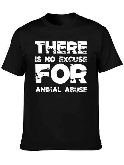 Animal Rights Graphic Tee: No Excuse for Abuse