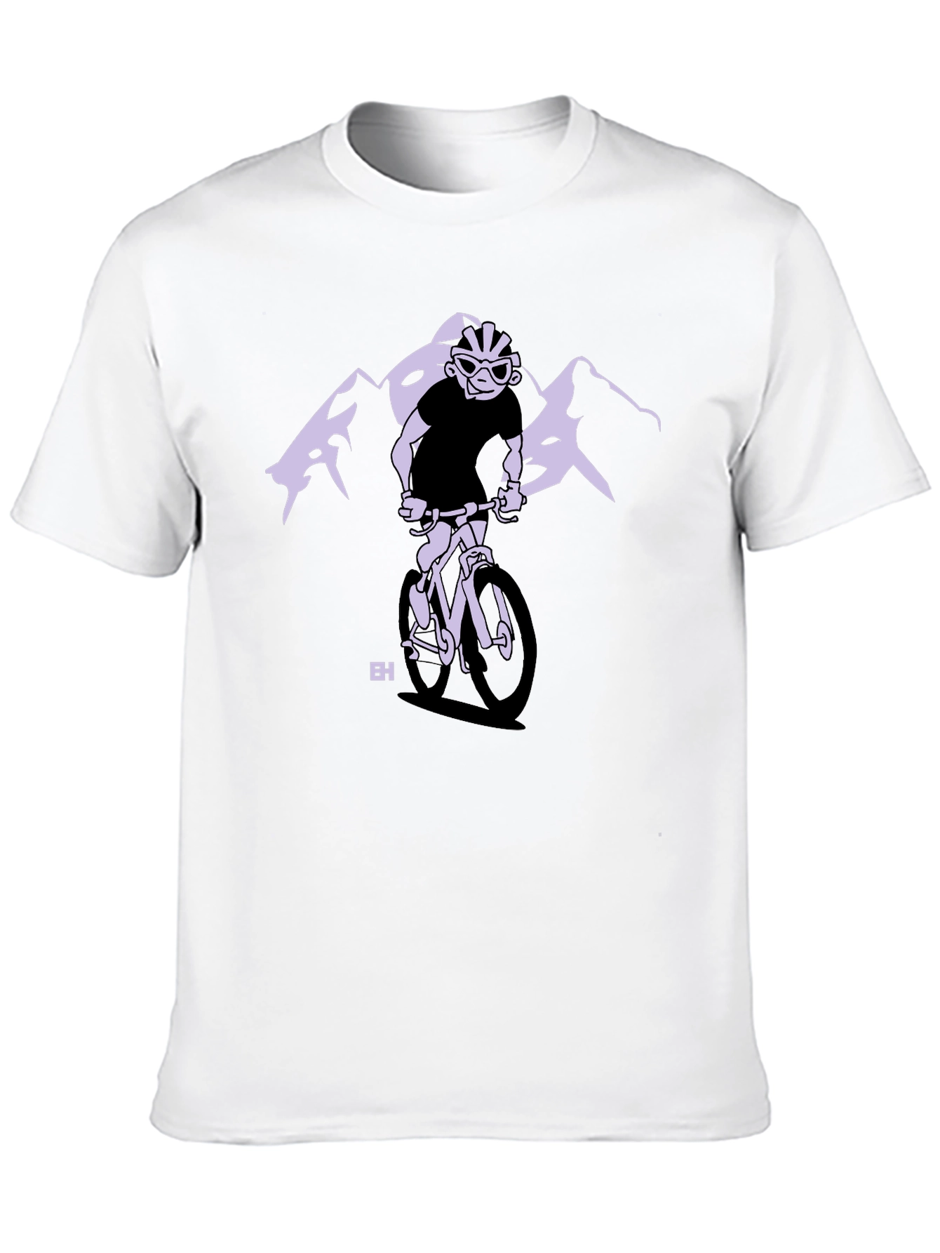 Mountain Biker Graphic Tee - Black