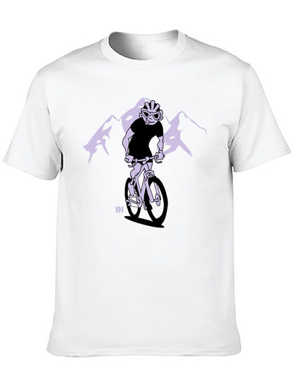 Mountain Biker Graphic Tee - Black