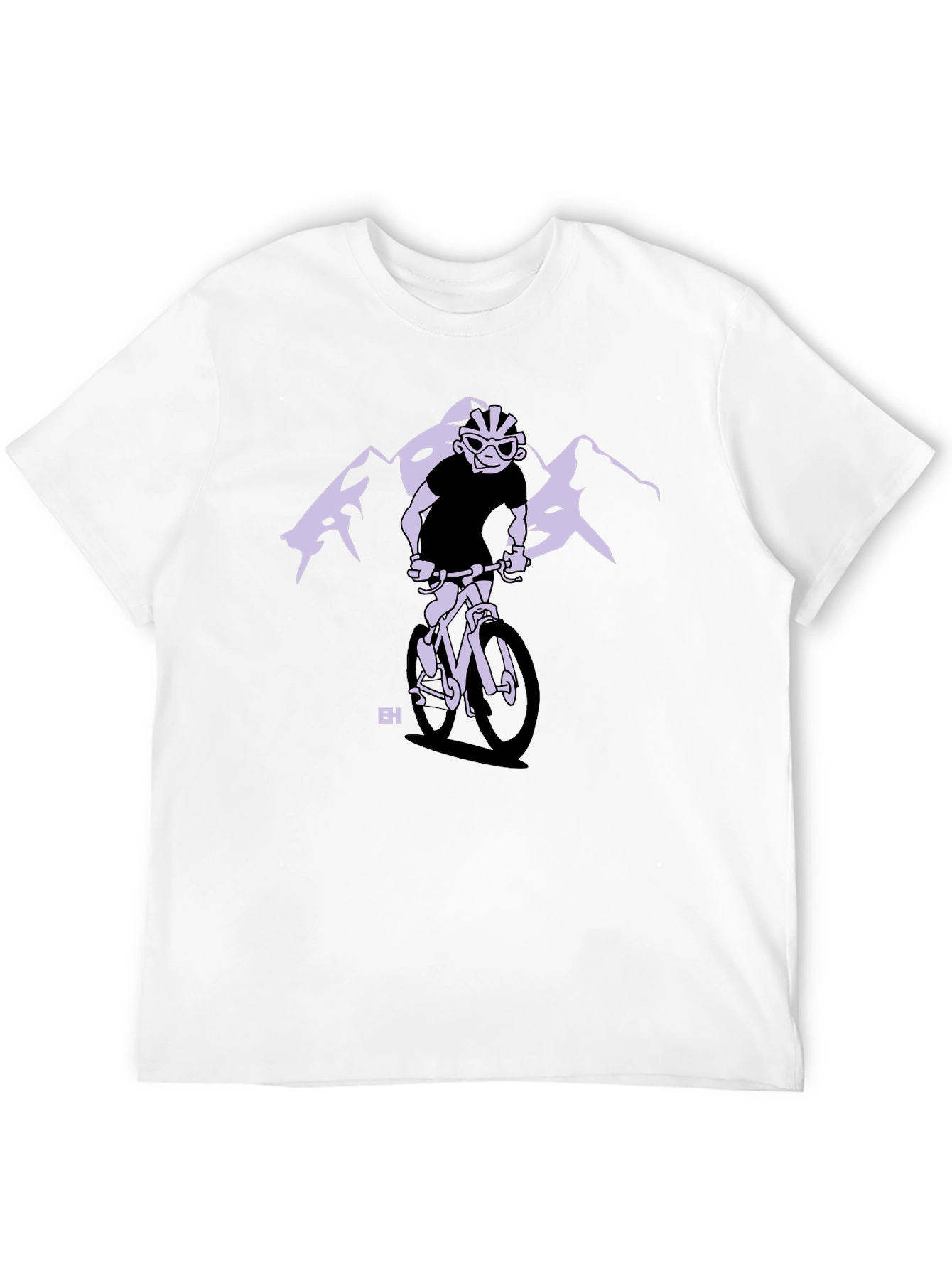 Mountain Biker Graphic Tee - Black