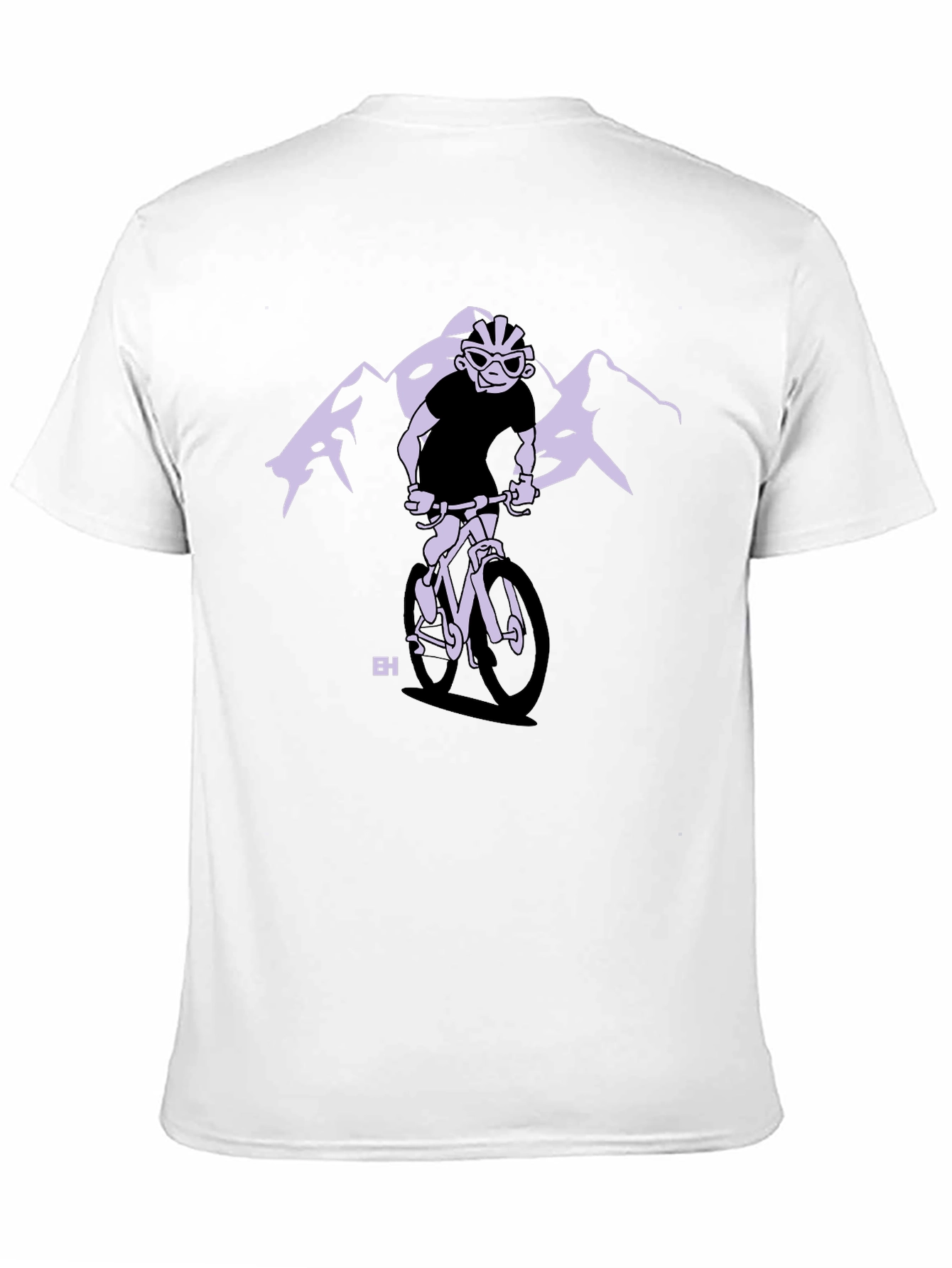 Mountain Biker Graphic Tee - Black